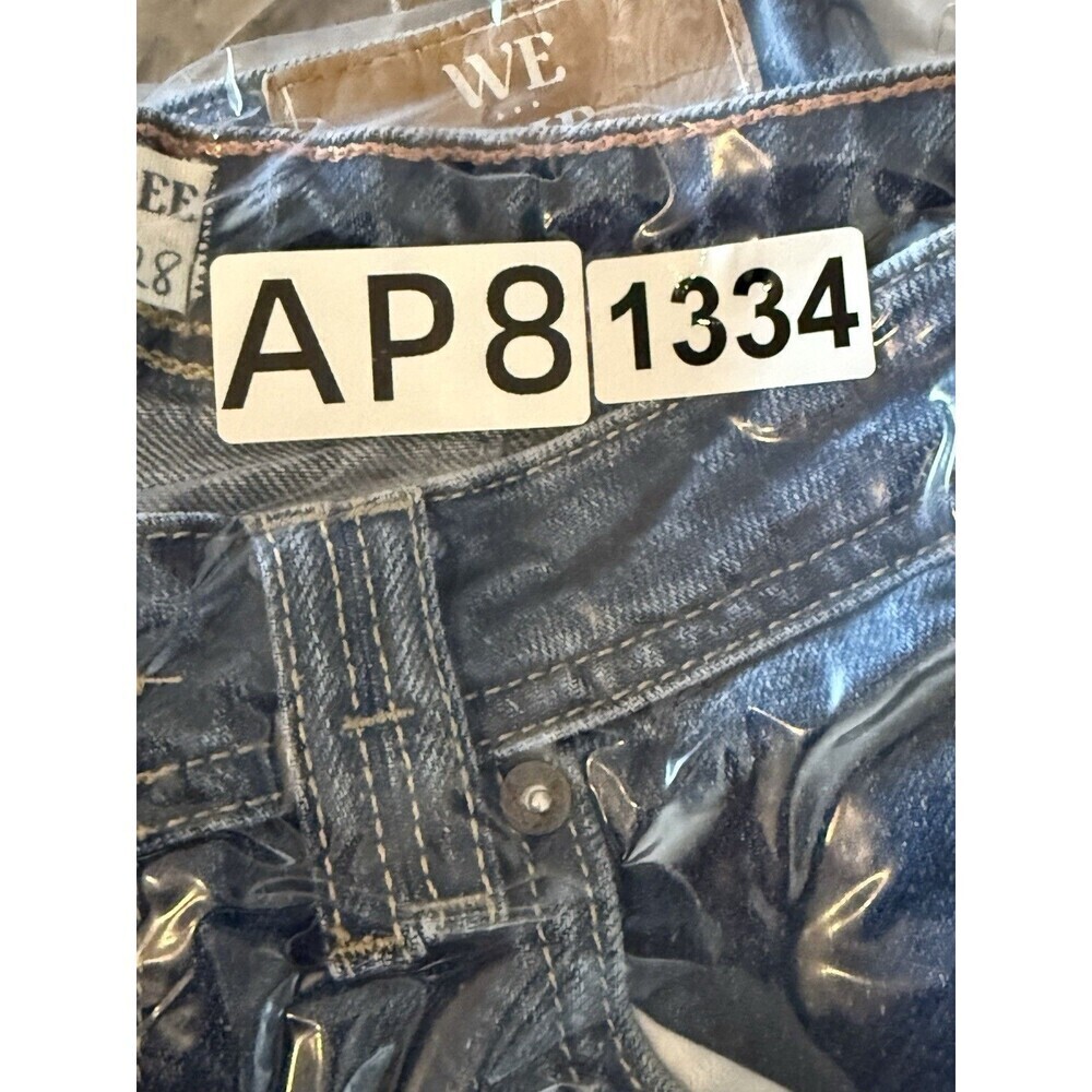 We The Free Jeans Womens 28 Dark Indigo Curvy High Rise Vintage cut Free People - Picture 13 of 13